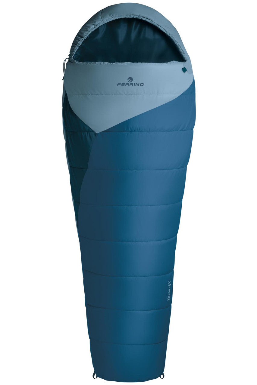 Спальний мішок Ferrino Yukon +4°C Blue-Grey Left (86380RBGSX)