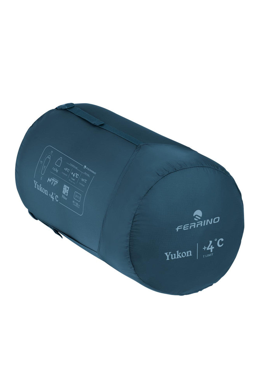 Спальний мішок Ferrino Yukon +4°C Blue-Grey Left (86380RBGSX)