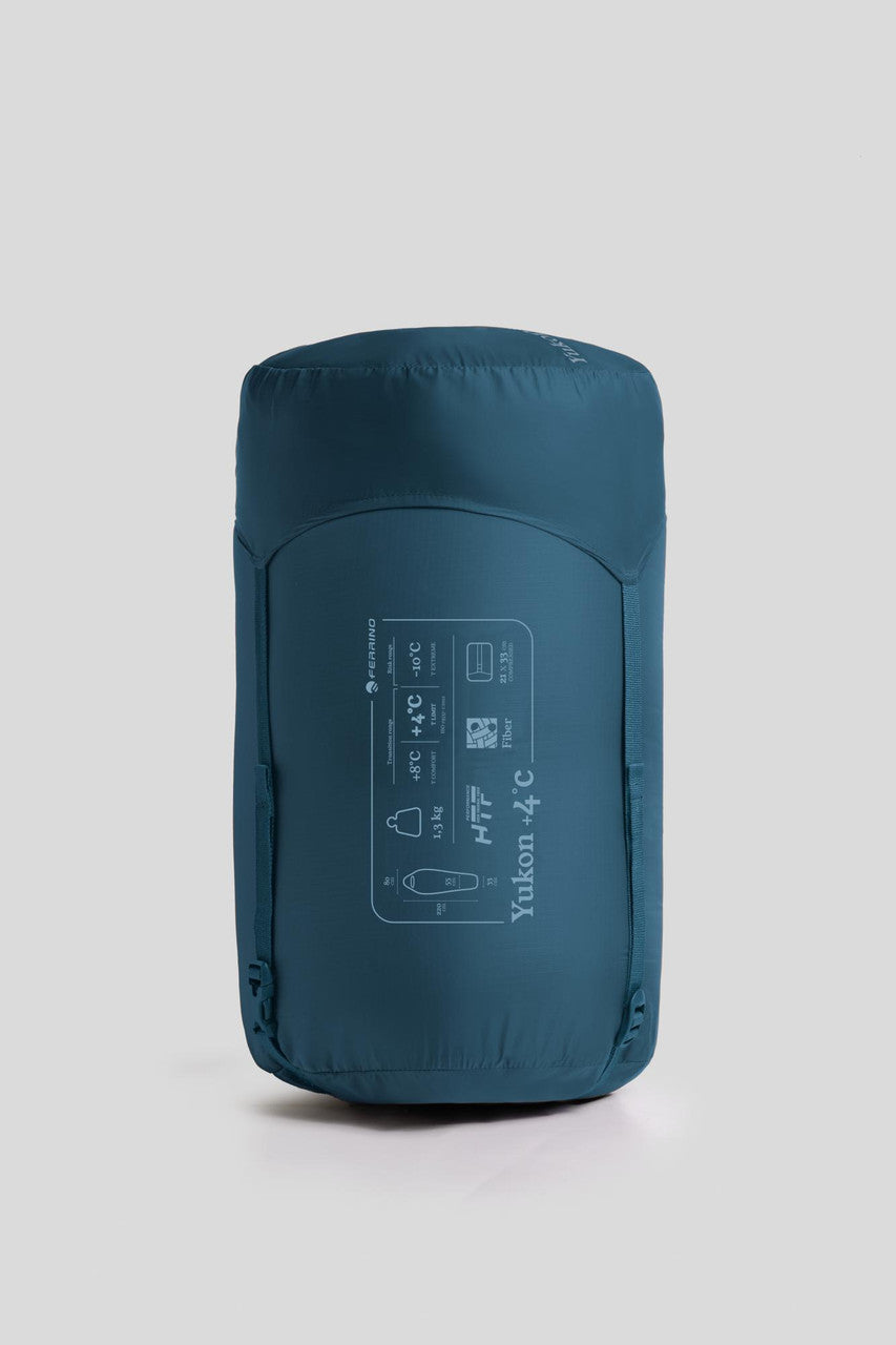 Спальний мішок Ferrino Yukon +4°C Blue-Grey Left (86380RBGSX)