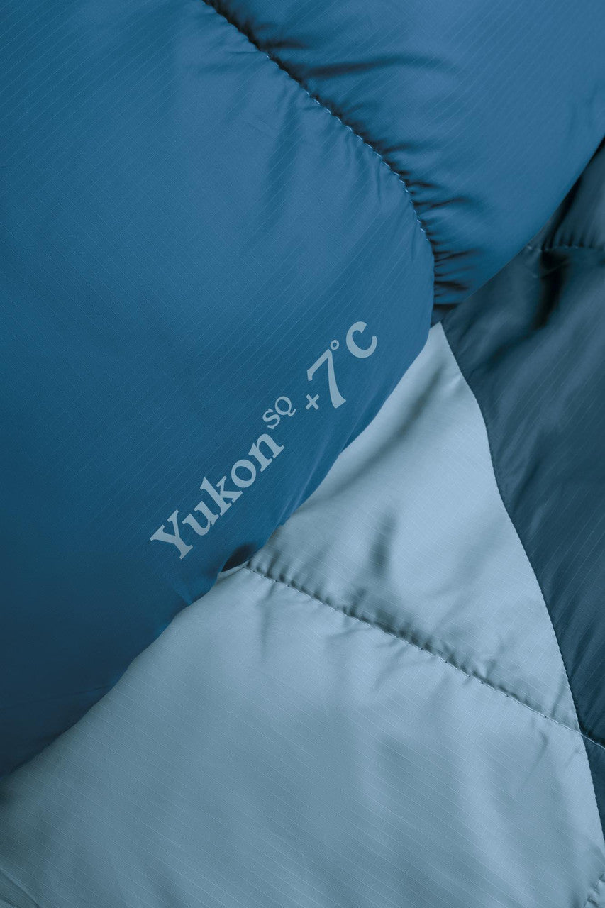 Спальний мішок Ferrino Yukon Square +7°C Blue-Grey Left (86381RBGSX)
