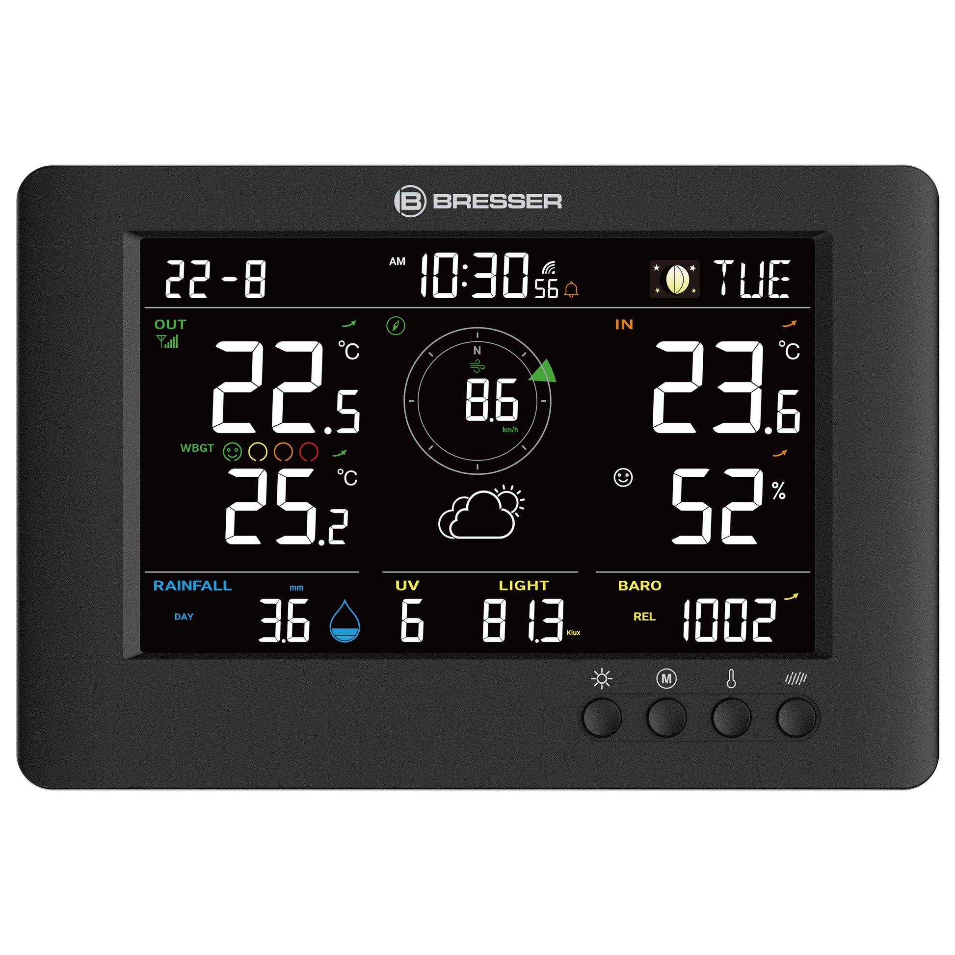 Метеостанція Bresser 8-in-1 ClearViewTB (11524)