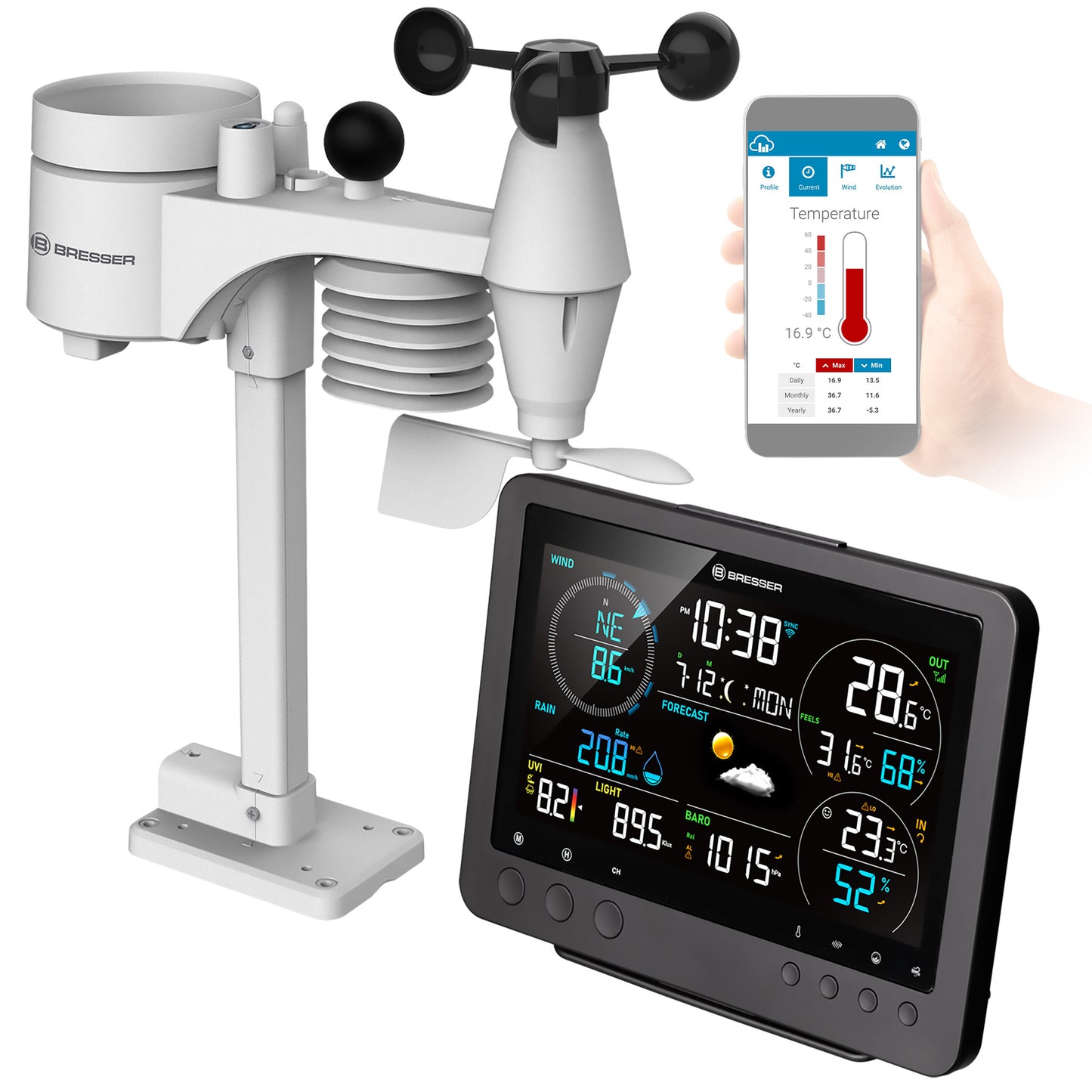 Метеостанція Bresser 8-in-1 Wi-Fi (15199)