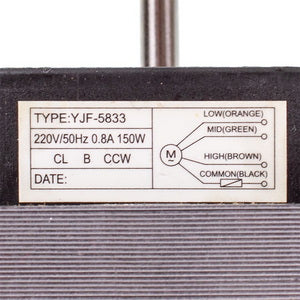 Двигун (мотор) для витяжки YJF-5833 150W, 220V (L штока=34mm)