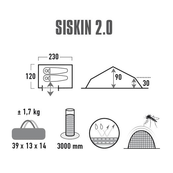 Mantle High Peak Siskin 2.0 Pesto/Red (10184)