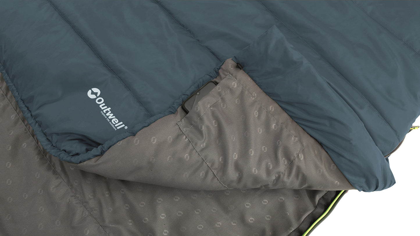 Sleeping bag Outwell Canella/+9°C Night Blue Left (230357)