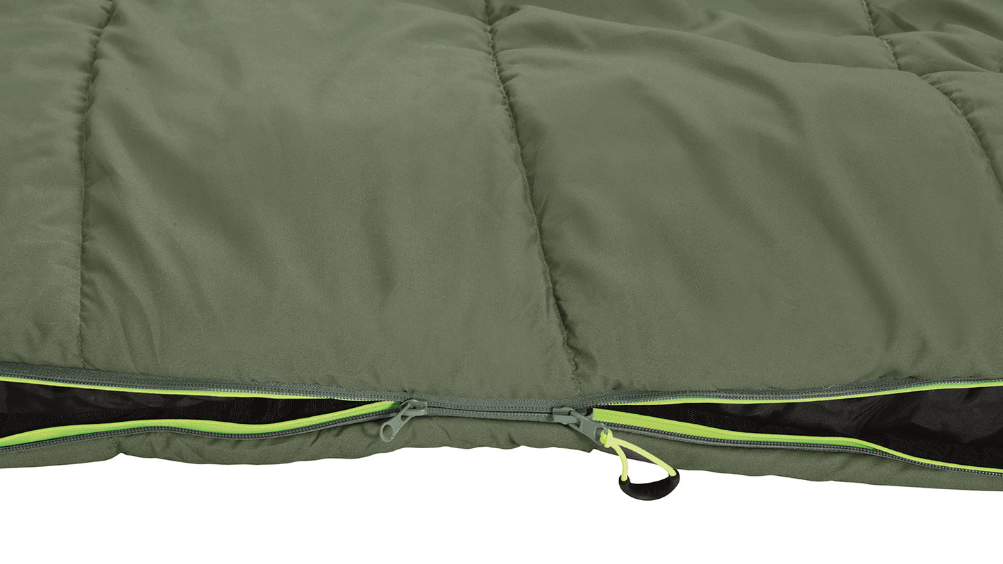 Sleeping bag Outwell Pine/+2°C Olive Green Left (230344)