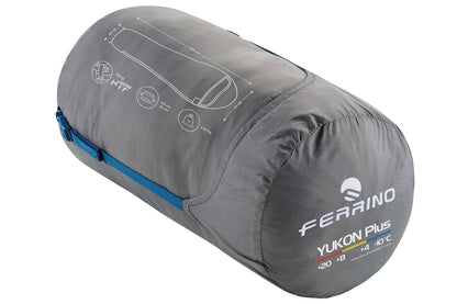 Sleeping bag Ferrino Yukon Plus/+4°C Blue Left (86357NBBS)