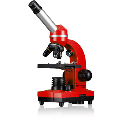 Microscope Bresser Junior Biolux SEL 40x-1600x Red with adapter for smartphone (8855600E8G000)