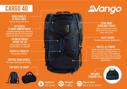 Travel bag Vango Cargo 40 Moonlit Ocean (RUUCARGO0000004)