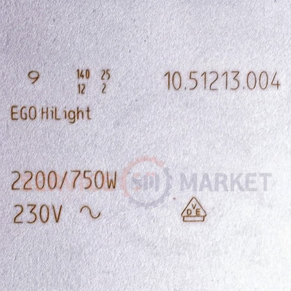 Конфорка для стеклокерамической поверхности Hansa 8001840 диаметр 210/120мм 2200/750Вт