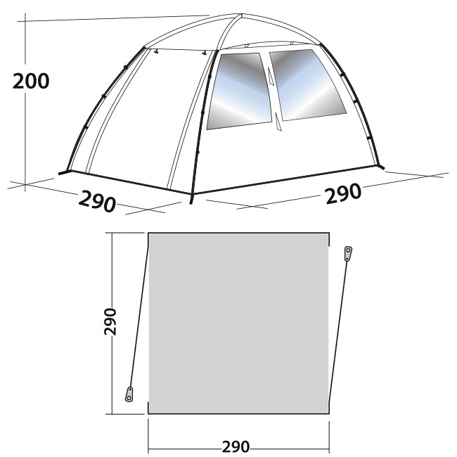 Easy Camp Daytent Granite Gray (120327)