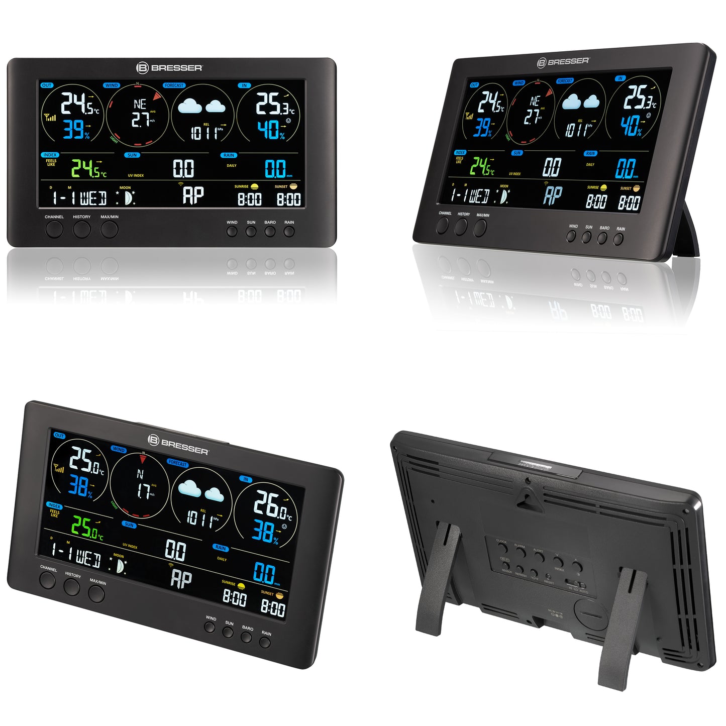 Weather station Bresser WIFI ClearView Weather Center 7-in-1 Sensor (7002586)