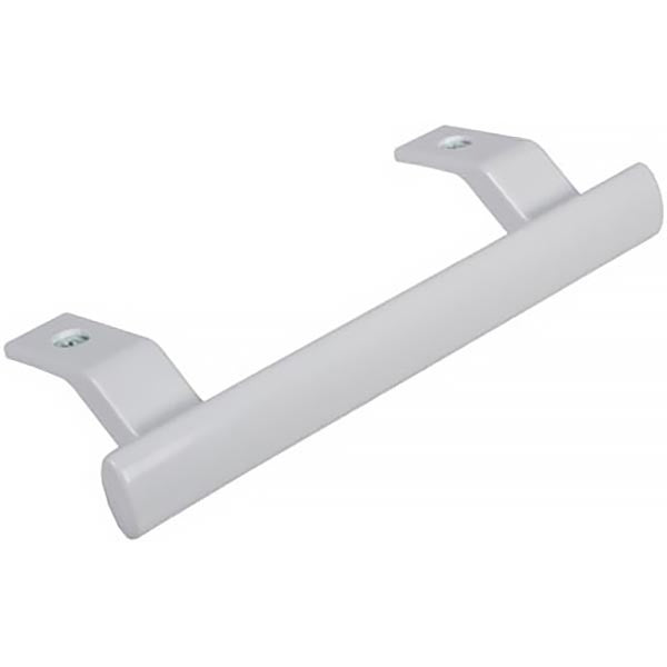Upper/lower door handle for refrigerator L=215mm L(mount)=155mm Liebherr white