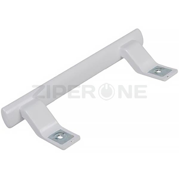 Upper/lower door handle for refrigerator L=215mm L(mount)=155mm Liebherr white