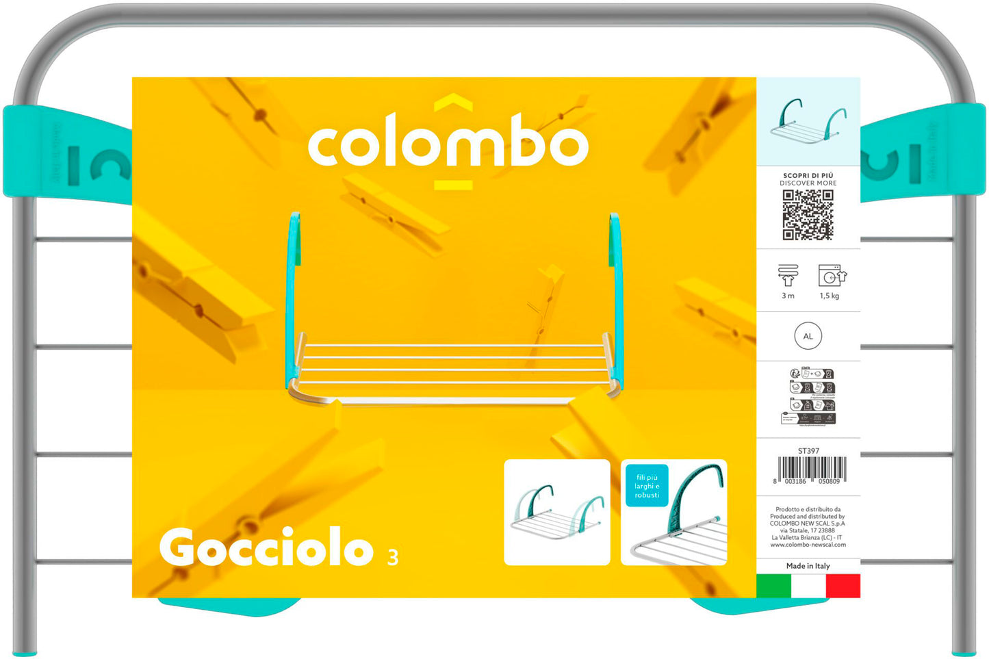 Colombo Gocciolo 3 wall-mounted clothes dryer (ST397)