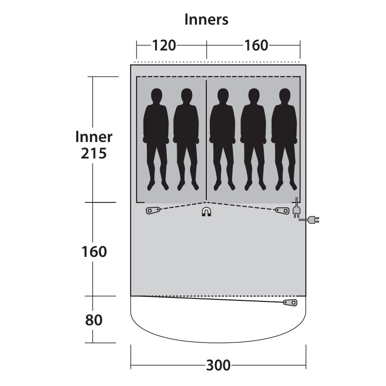 Outwell Oakwood 5 Green (111209)