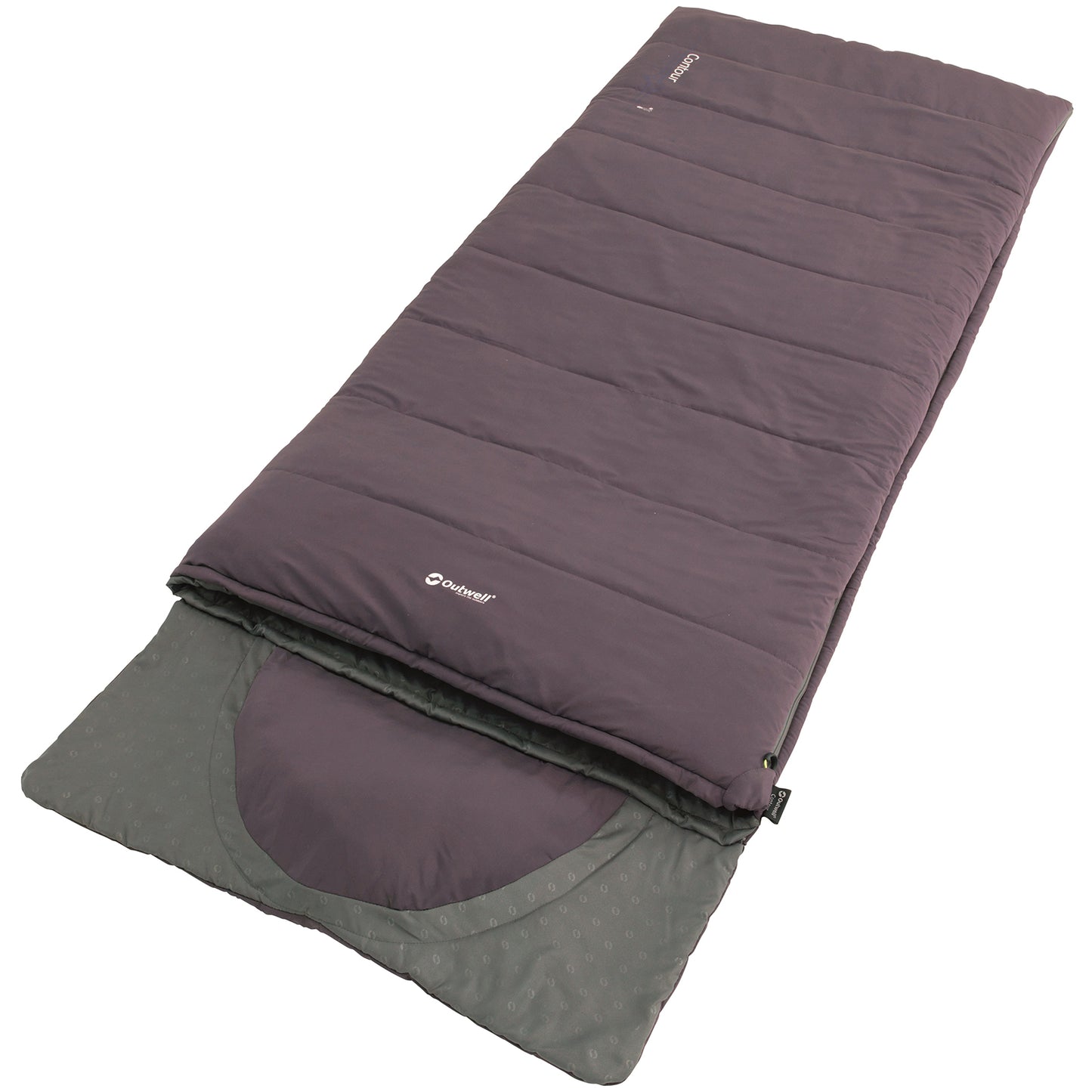 Sleeping bag Outwell Contour Reversible/+2°C Dark Purple Right (230372)