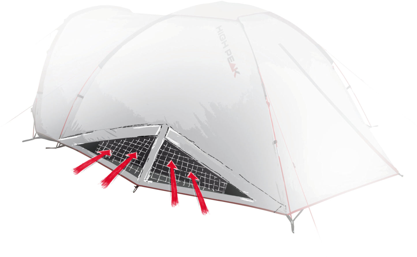 Trimis tent High Peak Nevada 3.1 Deep Forest (10351)