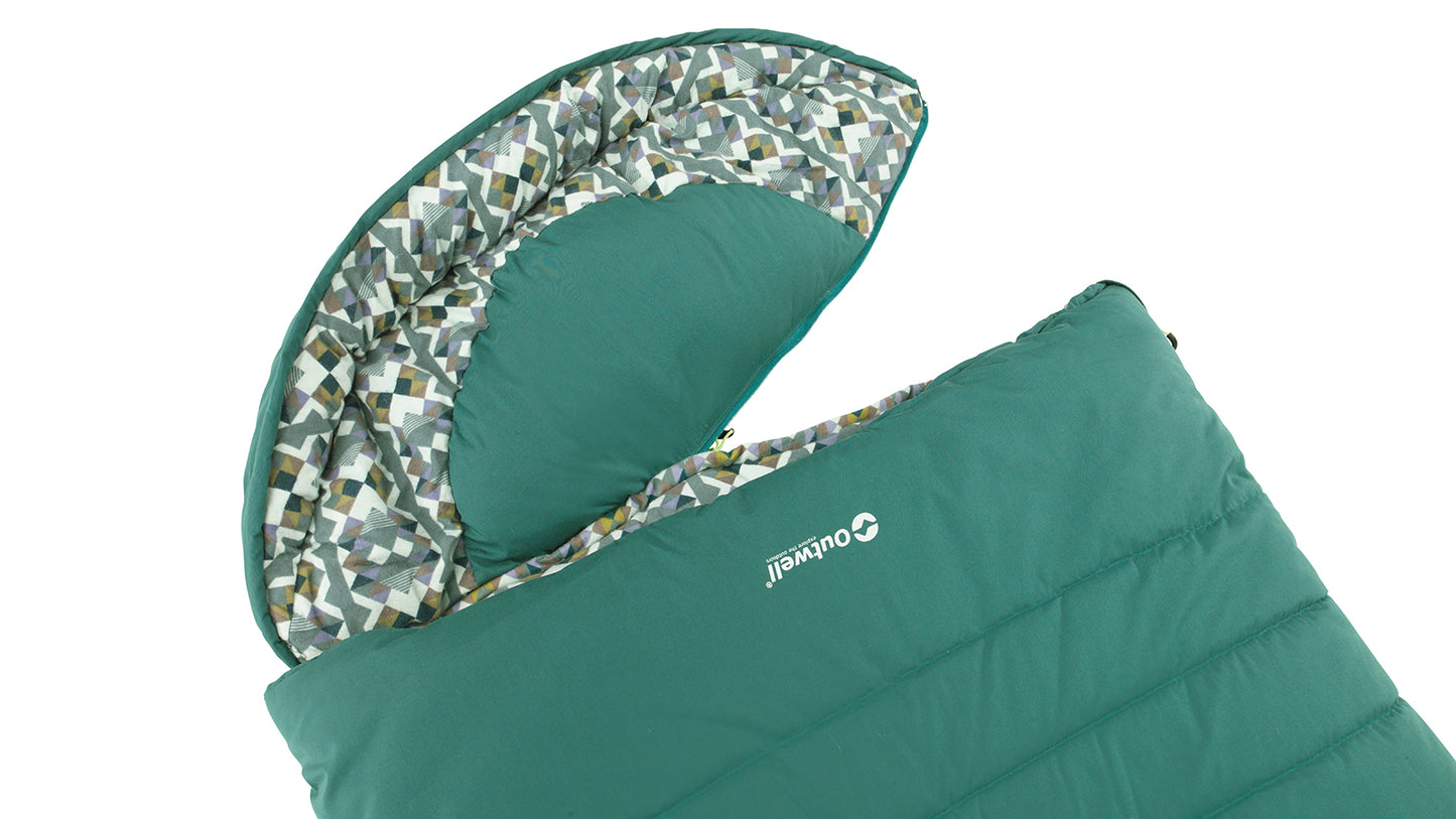 Sleeping bag Outwell Camper Supreme/-9°C Petrol Blue Left (230352)
