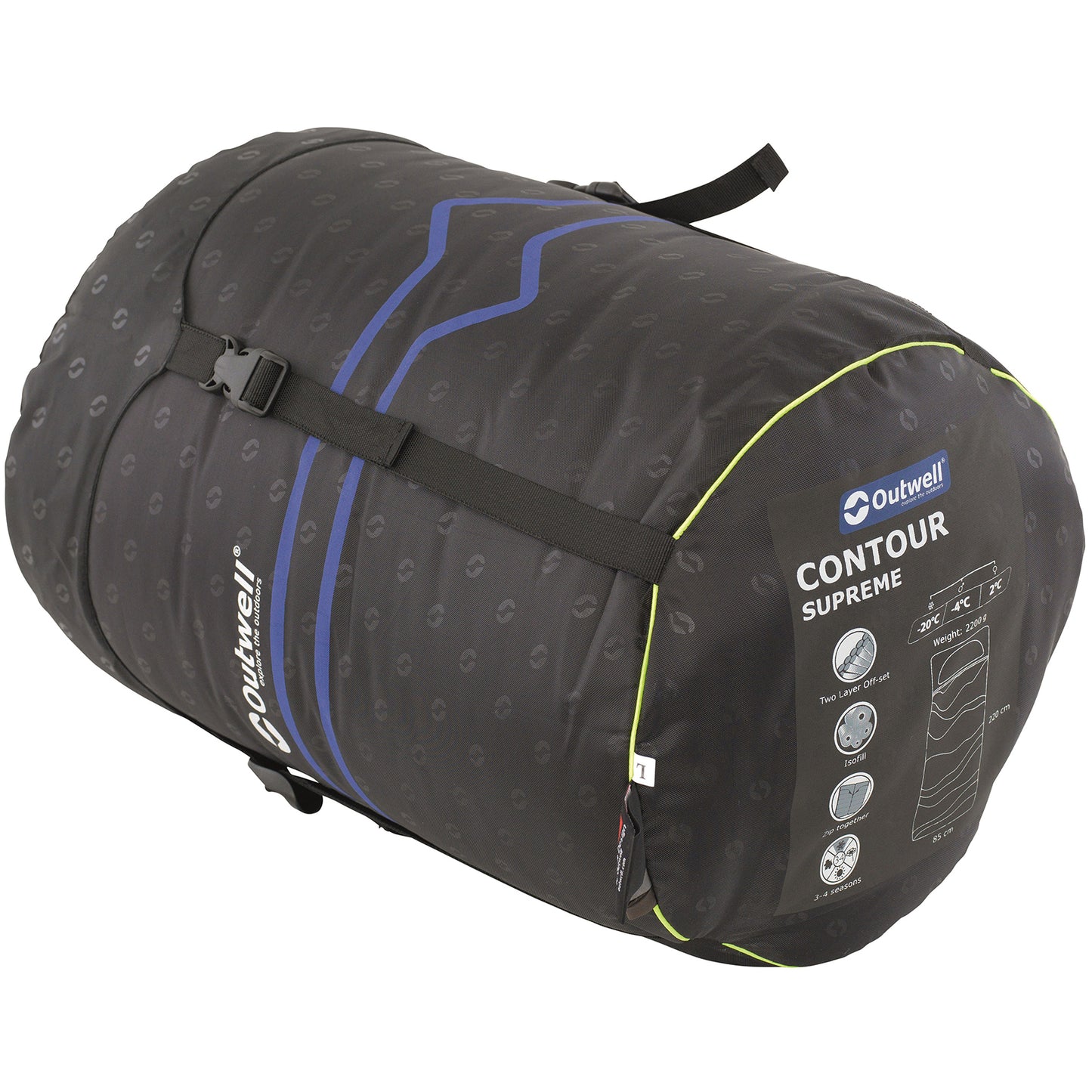 Sleeping bag Outwell Contour Supreme Reversible/-4°C Coffee Left (230369)