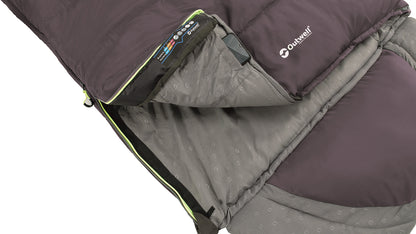 Sleeping bag Outwell Contour Reversible/+2°C Dark Purple (Left) (230364)