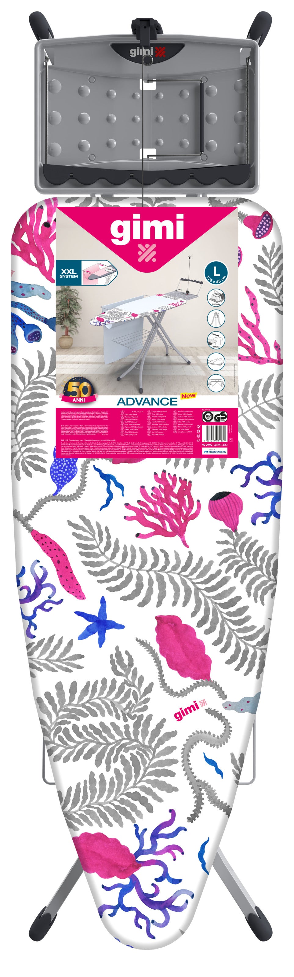 Ironing board Gimi Advance L Coral Turquoise (155523)(Special offer)