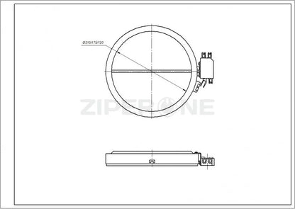 Burner for glass ceramic surface Gorenje D210/175/120mm 2300/1600/800W