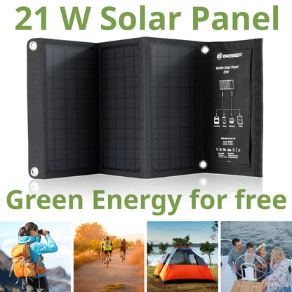 Portable charging device Sonya panel Bresser Mobile Solar Charger 21 Watt USB DC (3810030)