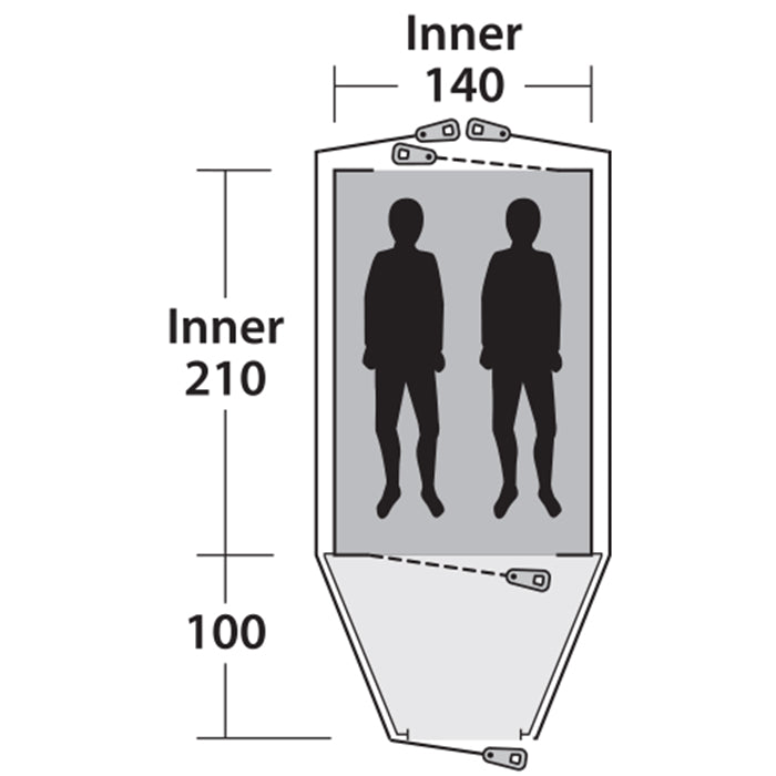 Outwell Cloud 2 Blue (111043)