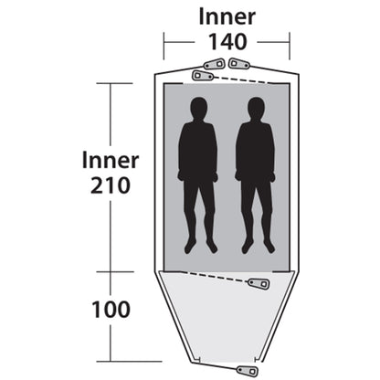 Outwell Cloud 2 Blue (111043)