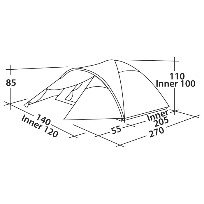 Double mantle Easy Camp Quasar 200 Rustic Green (120394)