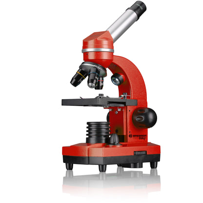 Microscope Bresser Junior Biolux SEL 40x-1600x Red with adapter for smartphone (8855600E8G000)