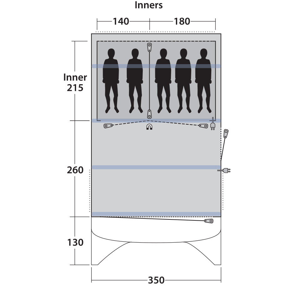 Outwell Avondale 5PA Green (111182)