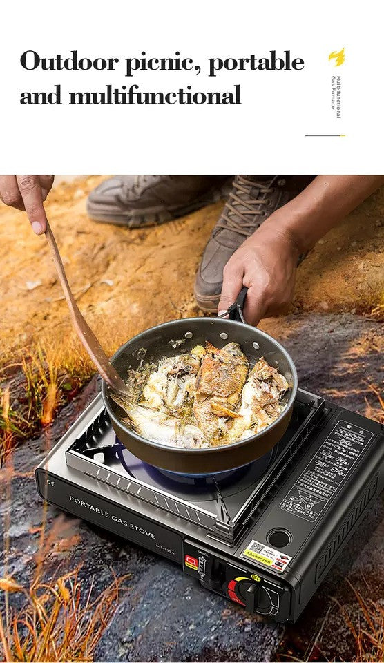 Portable Gas Stove for Camping (Dual Power) (in Case)