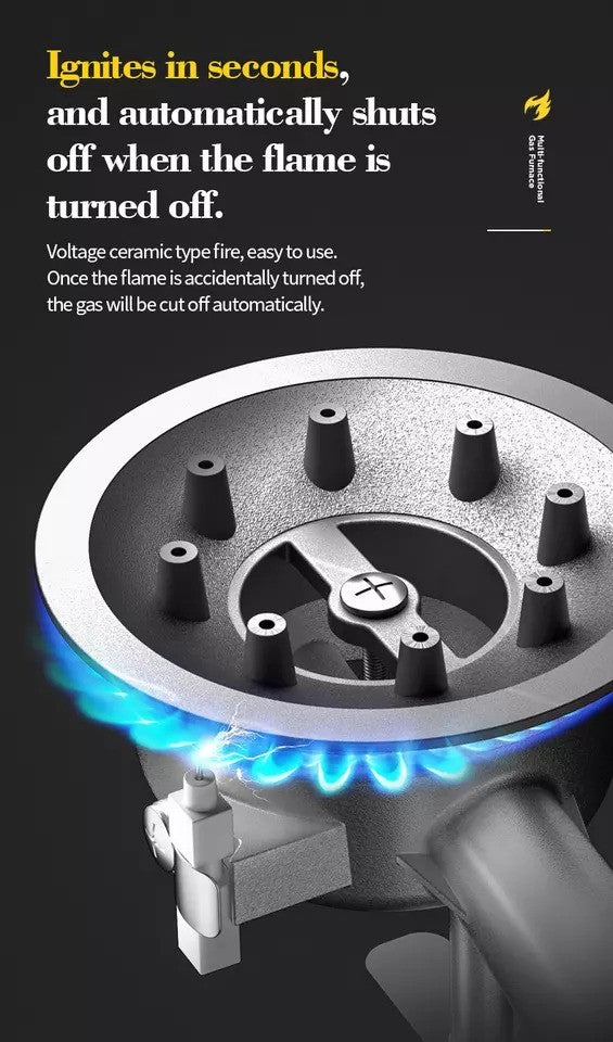 Portable Gas Stove for Camping (Dual Power) (in Case)