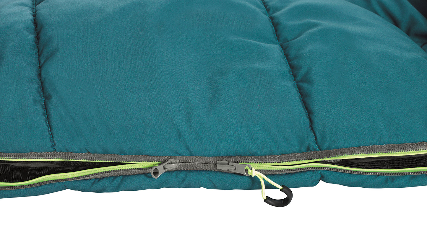 Sleeping Bag Outwell Pine Prime/-1°C Turquoise Left (230345)