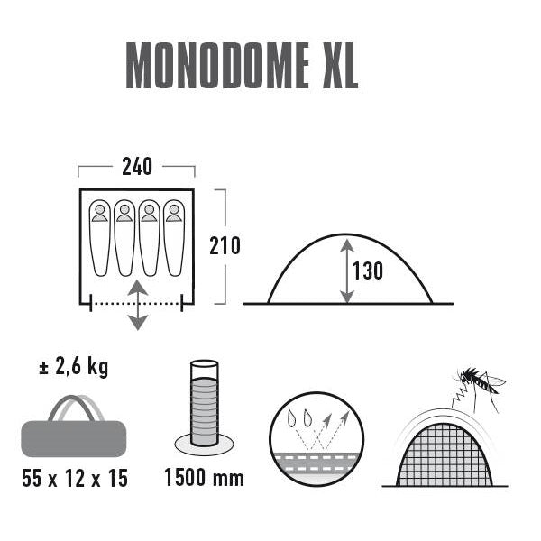 Mantle High Peak Monodome XL 4 Pearl (10311)