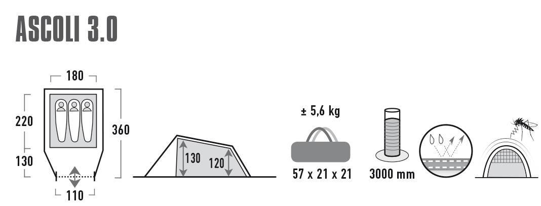 Mantle High Peak Ascoli 3.0 Nimbus Gray (10251)