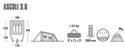 Mantle High Peak Ascoli 3.0 Nimbus Gray (10251)