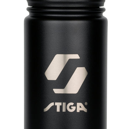 Stiga Water Bottle Steel Black, 550ml (2905-0101-55)