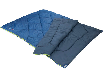 Sleeping bag High Peak Ceduna Duo/+14°C Blue/Dark Blue Twin (20031)