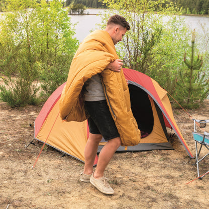 Sleeping bag Easy Camp Nebula L/+1°C Yellow Left (240156)