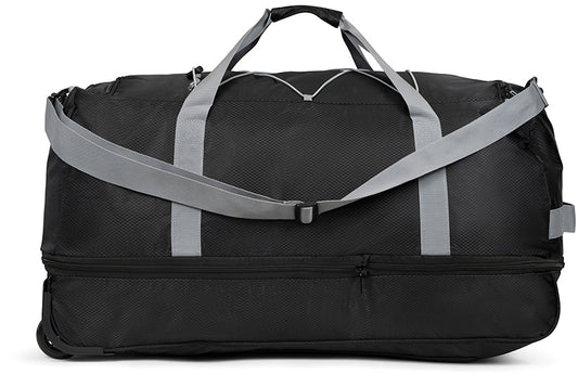 Travel bag on wheels TravelZ Wheelbag Doubleloader foldable black 80(95)L (603096)