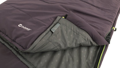 Sleeping bag Outwell Contour Reversible/+2°C Dark Purple Right (230372)