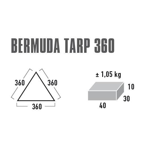 High Peak Bermuda Tarp 360 Grey (10019)