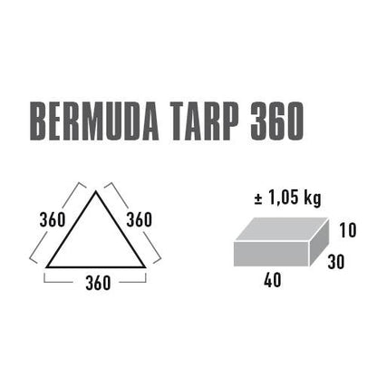 High Peak Bermuda Tarp 360 Grey (10019)