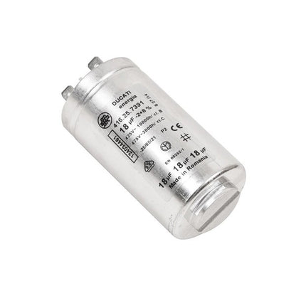 Electrolux dryer Starting capacitor 18uF 425V 40x78mm (2 terminals) DUCATI 
