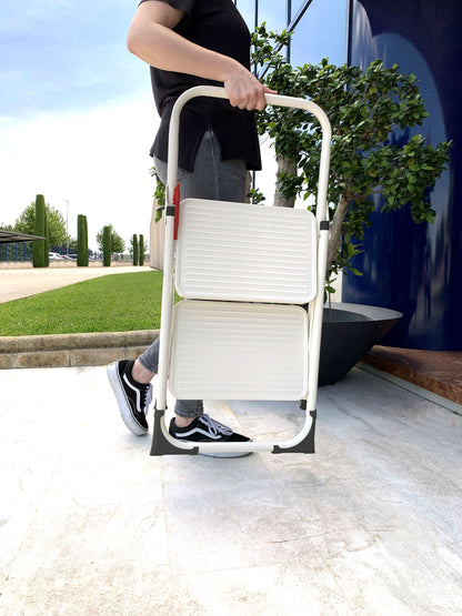 Drabine Rolser Taburete M/10 UNE 2 plates Blanco (MET003-1024)