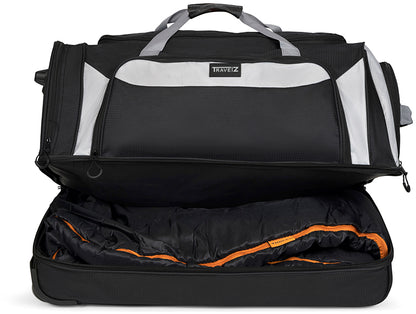 Travel bag on wheels TravelZ Wheelbag Doubleloader black 96L (603098)