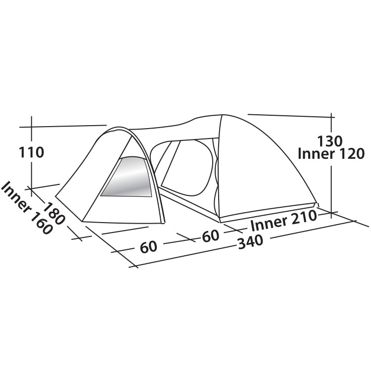 Trim tent Easy Camp Blazar 300 Rustic Green (120384)